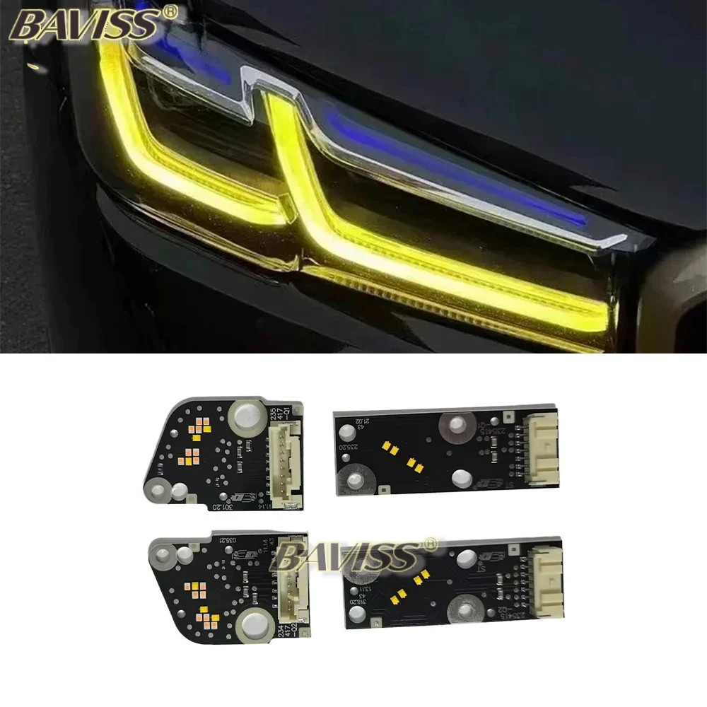 

Dongchedi Blue Red Yellow Angel Eye DRL Boards For BMW G30 G31 LCI F90 M5 Daytime Running Light Brightly Daylight Lightsource