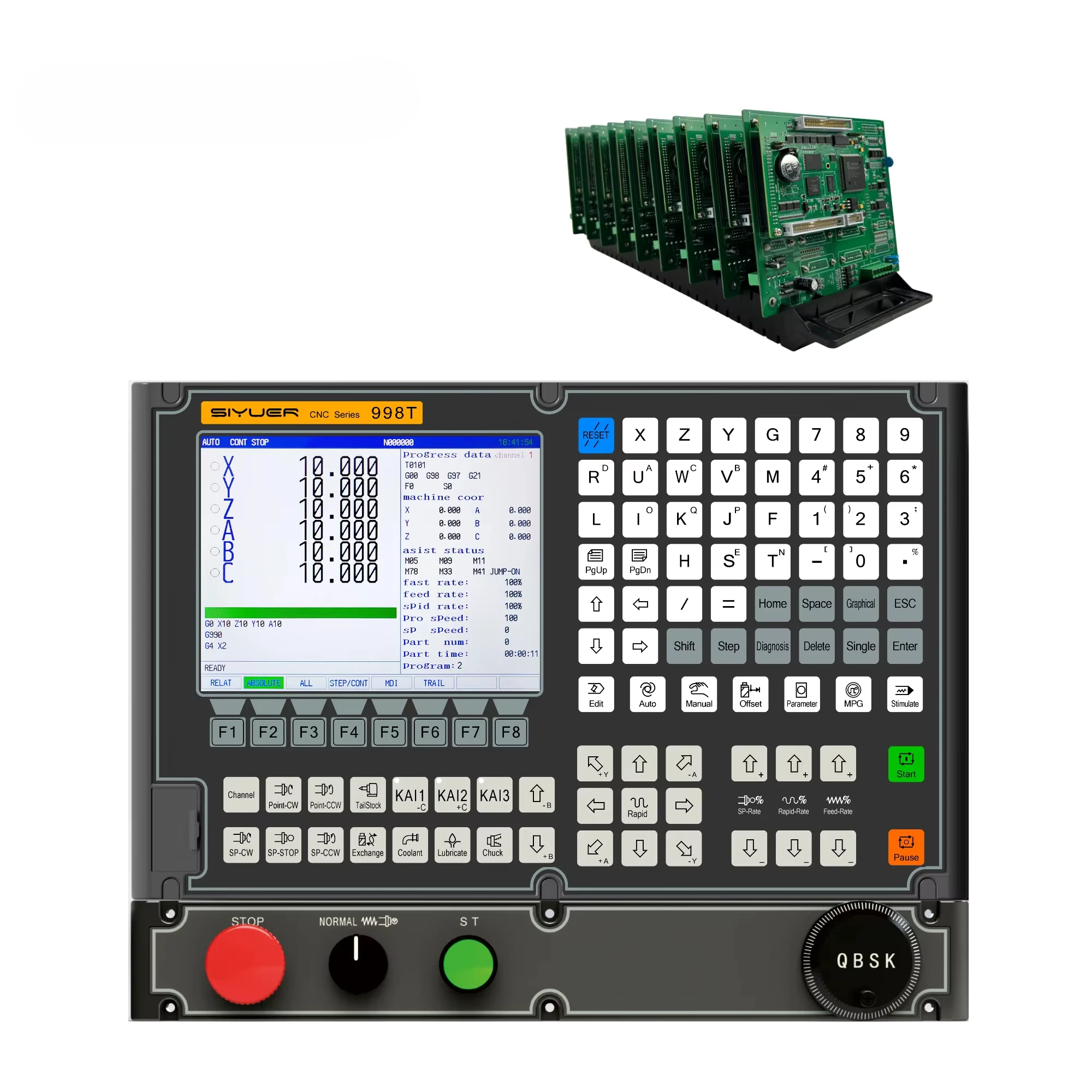 Stable 5-axis CNC Absolute RS485 System Controller Servo Complete Kit Used for Lathe Cutting Turning Replace GSK KND