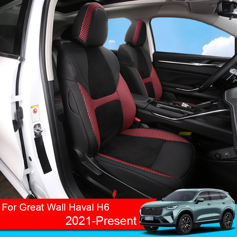 

Car PU Leather Full Surrounding Seat Cushion Cover Protect Customized For Great Wall Haval H6 2021-2024Waterproof Auto Accessory