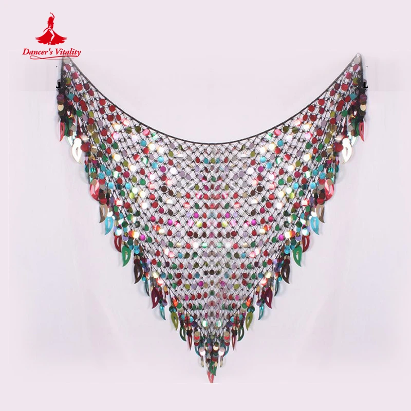 Women belly dance clothes sexy big sequins belly dance scarf lady dance accessories girls belly dance waist belt hip scarf