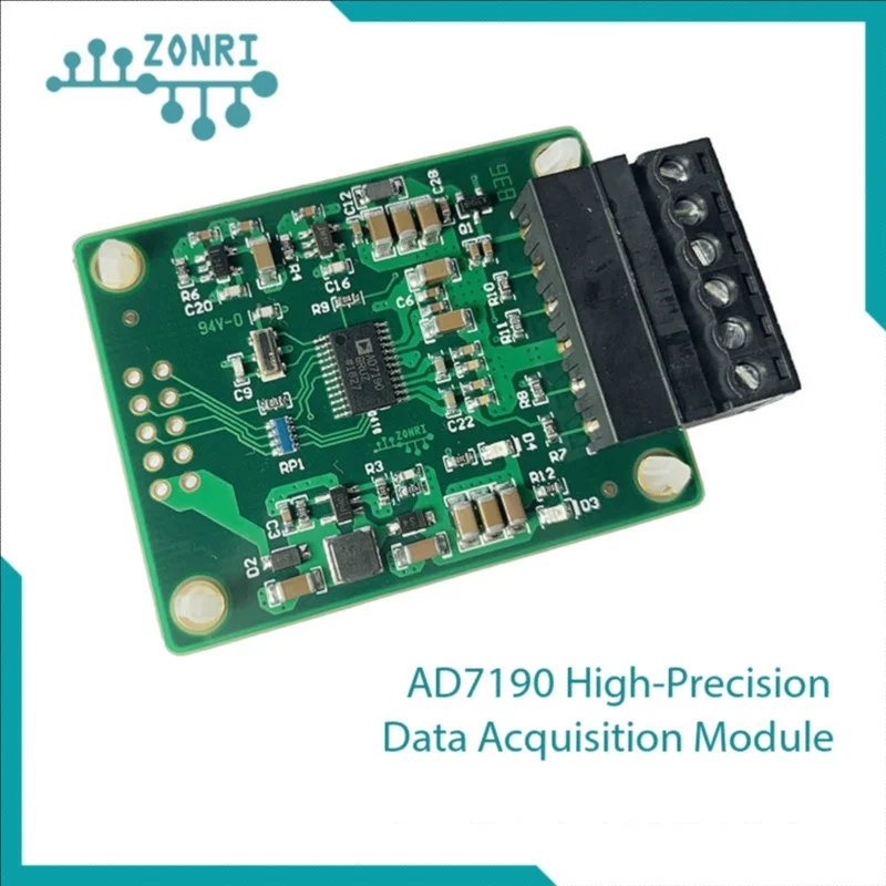 AD7190 24-Bit High-Precision Strain & Pressure Sensor Interface Module, Low Noise, 4.8kSPS