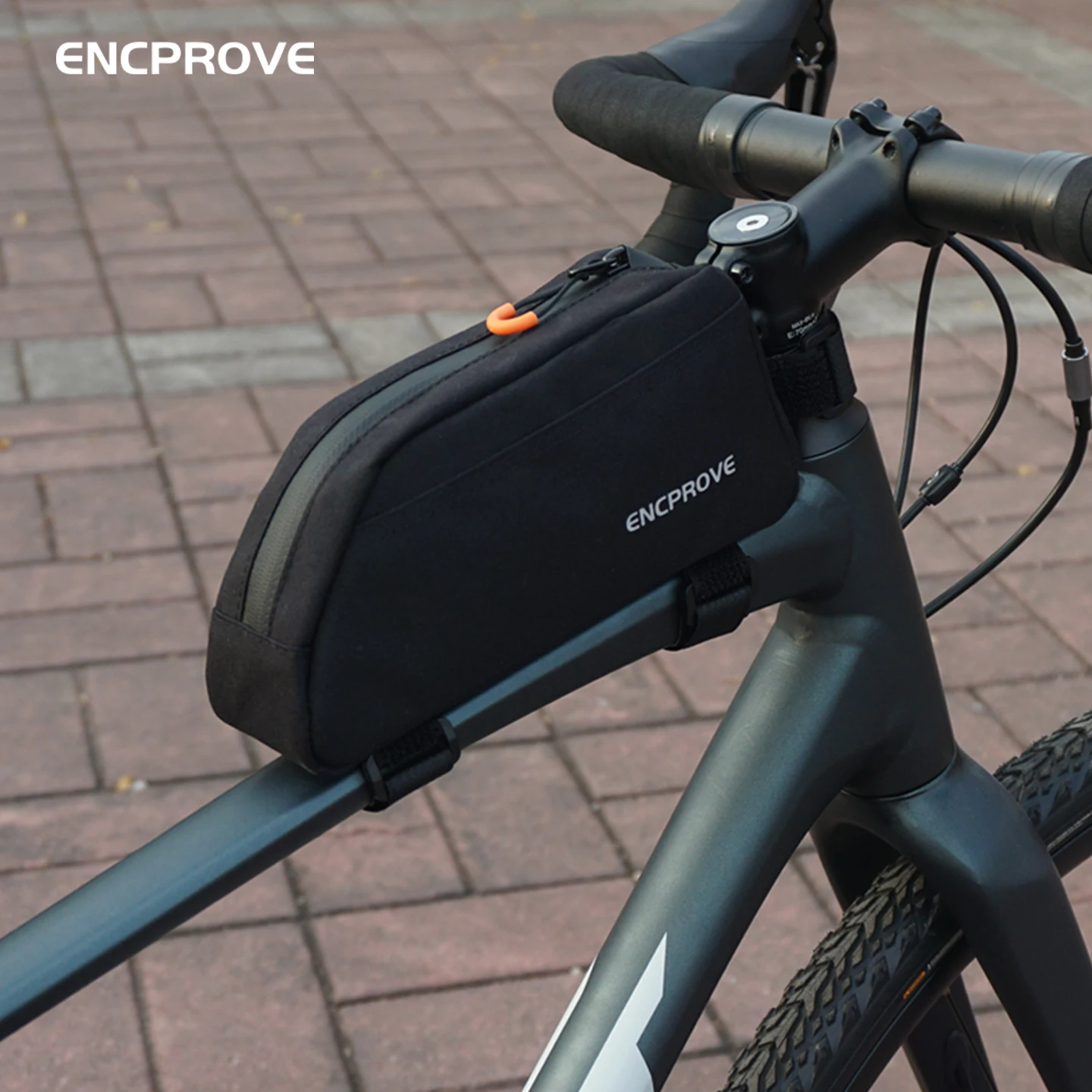 

ENCPROVE Bicycle Top Tube Bag 1L Ultralight Nylon Mini Cycling Frame Front Tube Pack MTB Road Bike Bag