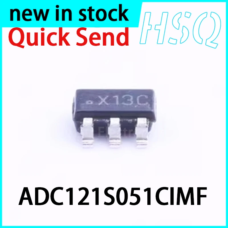 1PCS New ADC121S051CIMF Package SOT23-6 Silk Screen X13C Analog-to-digital Converter IC Chip