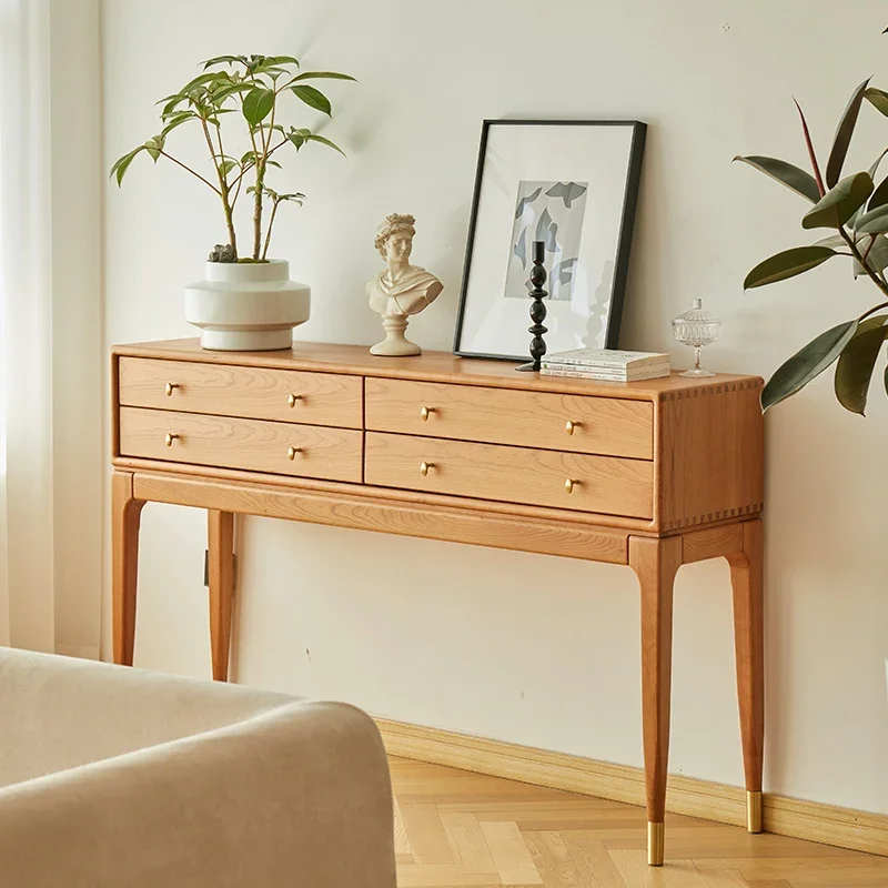 

Wooden Room Lobby Cherrywood Solid Wood Console Tables Locker Aisle Sideboard Length Several Table High Foot Cabinet