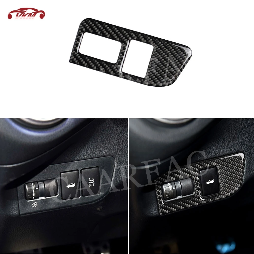 

Car Rear Trunk Boot Switch Button Carbon Fiber Trim Frame Sticker Cover For Toyota GT86 FT86 ZN6 Subaru BRZ 2013-2017