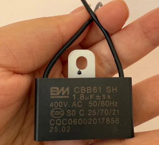 

1 шт., модель CBB61, внешний Электрический вентилятор 1,8 мкФ 400 В