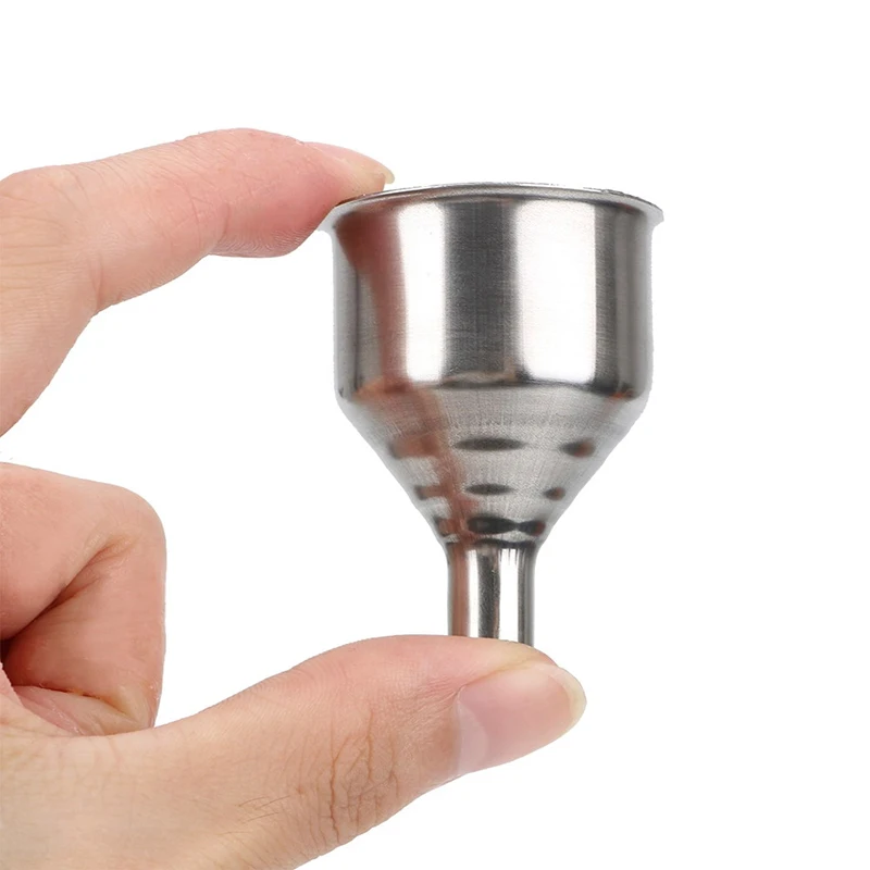 Household Stainless Steel Mini Small Mouth Funnel Bar Wine Flask Funnel Universal Long-mouth Funnel Multifunctional Funnel
