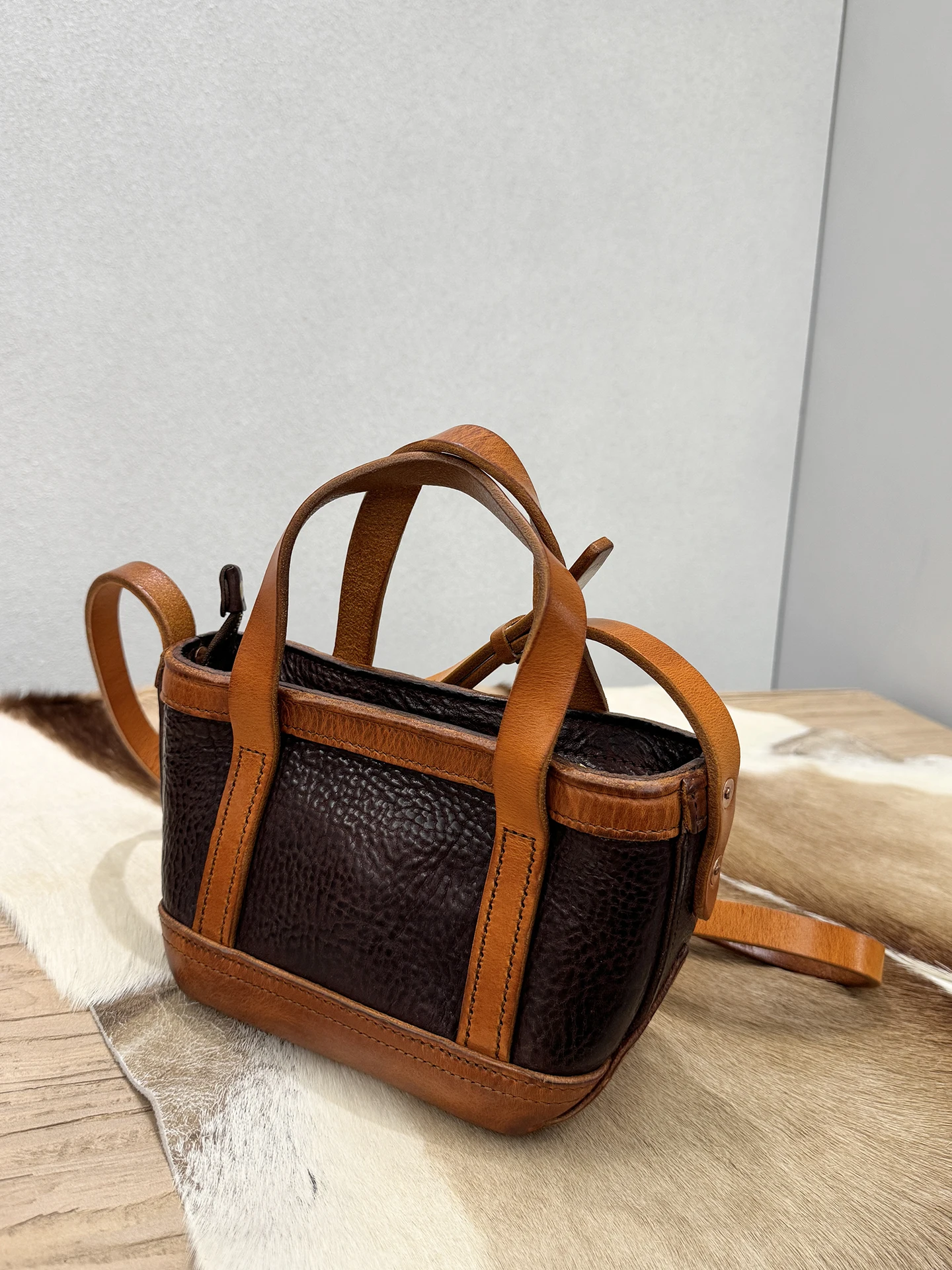 

Outdoor party luxury thick vegetable tanned cowhide women's cute handbag genuine leather multifunctional shoulder crossbody bag
