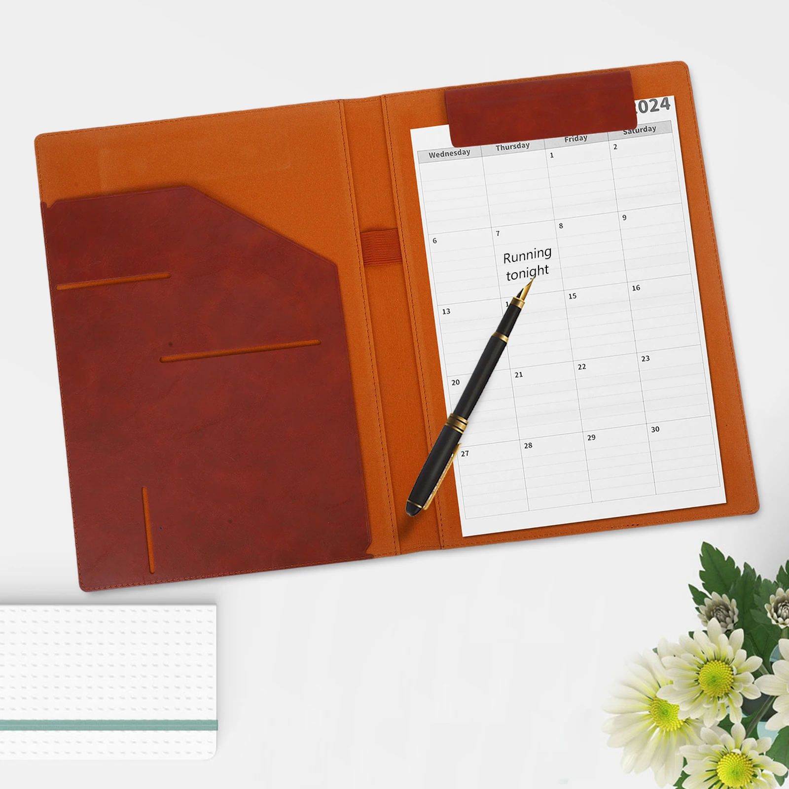 

A4 Document Folder PU Binder Organizer Business Portfolio File Storage Board for Work Interview Office Use