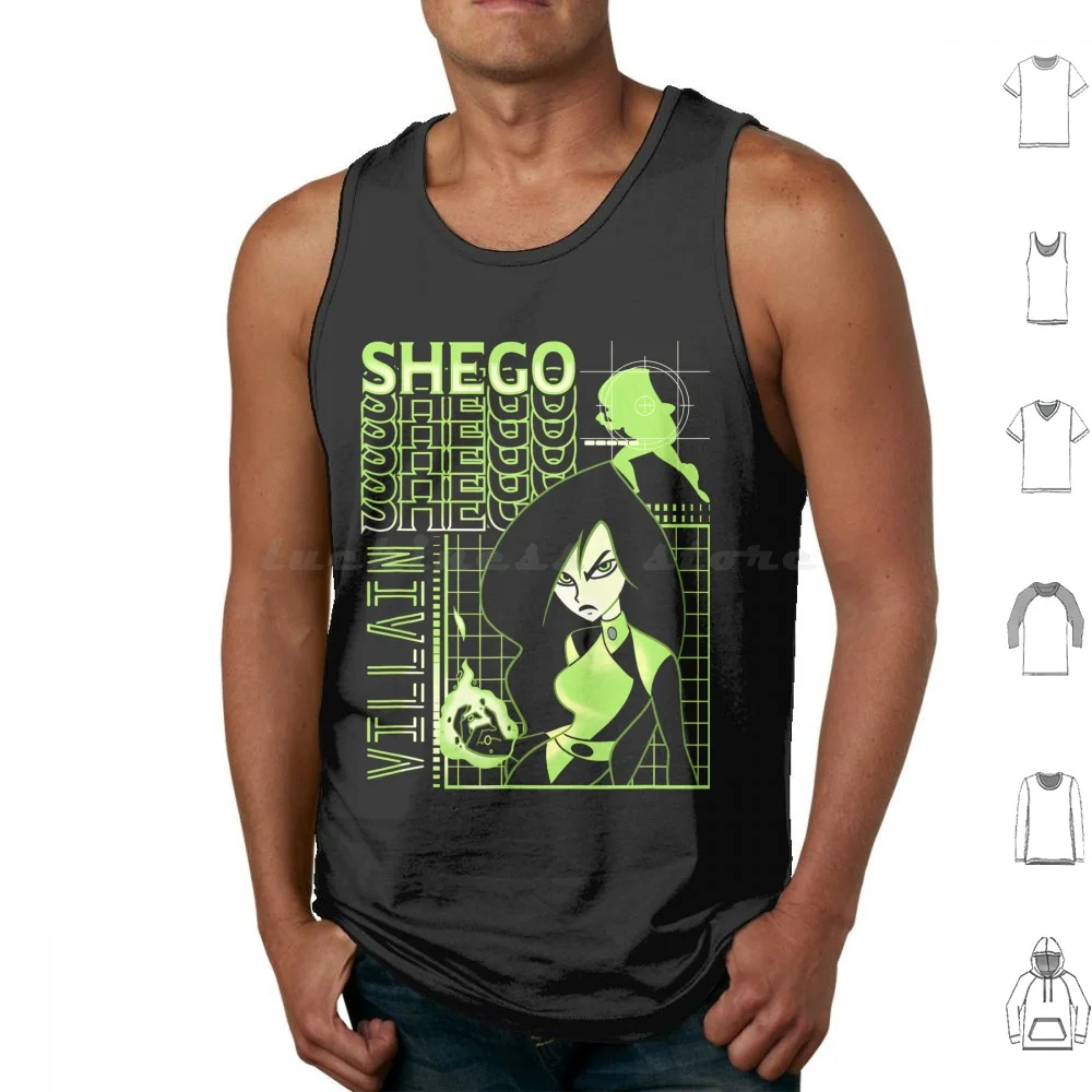 Cartoon Kids-Vintage Cartoon Movies Tank Tops Vest Sleeveless Vintage Kim Cartoon Retro Possible Movies Vintage Possible Tv