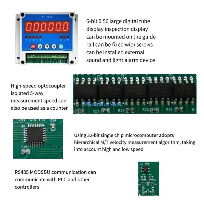 

U2JC Handheld Digital Lasers Tachometer Meter Not-Contact Motor Speed Gauges