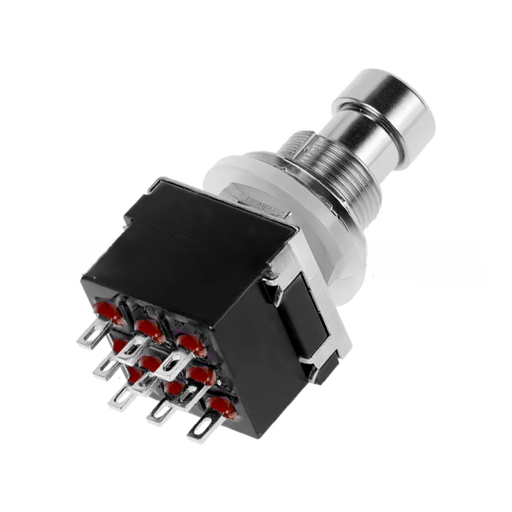 Guitar Effects 3PDT Locking Footswitch - 5-Pack ON ON Switch for DIY Pedal Assembly and True Bypass Implementation