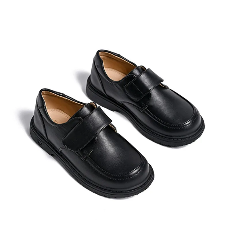 

School Leather Shoes Kids Black Boy Leather Shoes Student Shoes Soft Soles Show Kids School Shoes Casual Single Shoe