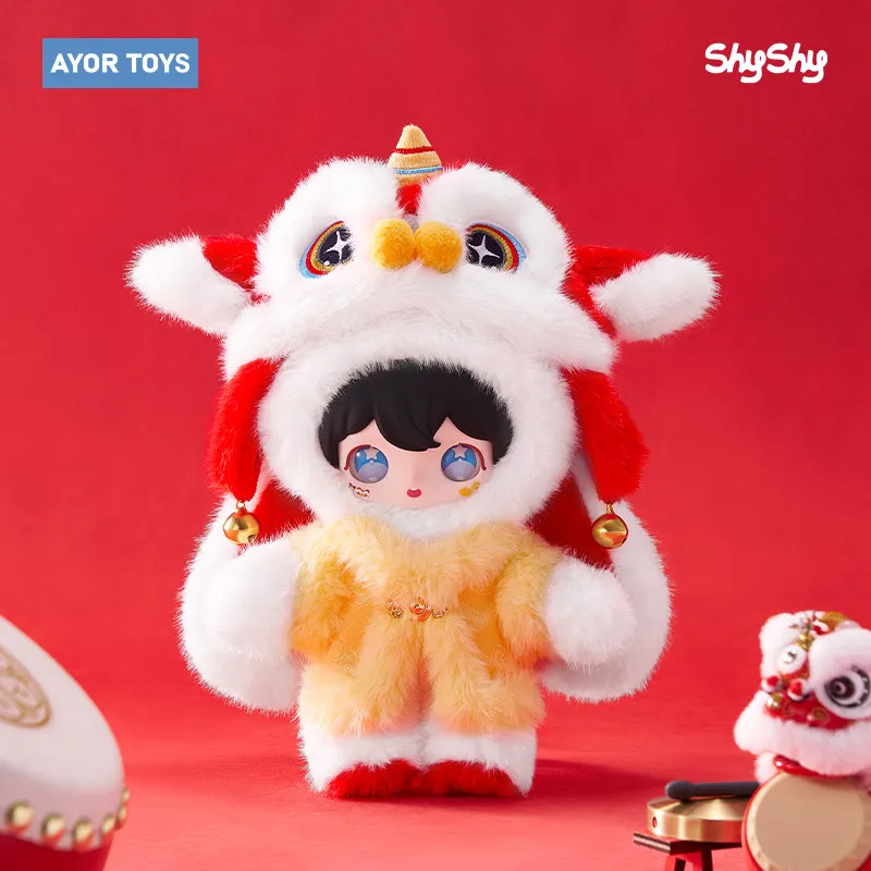 Genuine Ayor Toys X Shyshy Awakening Lion Welcomes Spring Series Vinyl Plush Doll New Year Hanging Card Trendy Toy Festival Gift