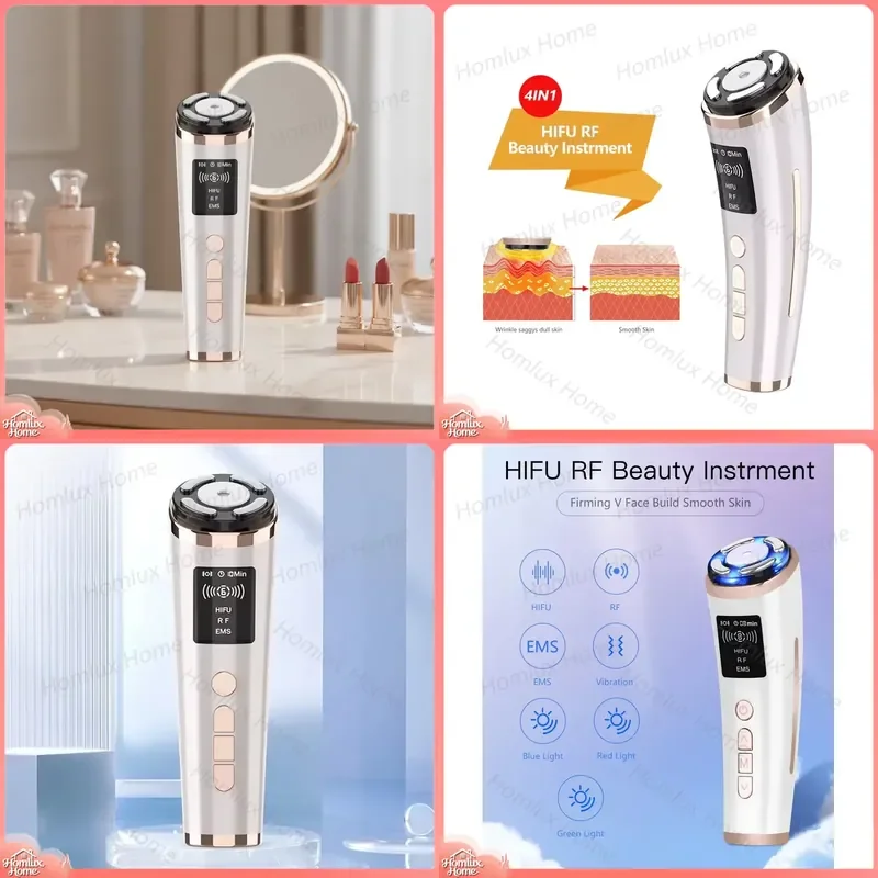 Handheld Home Beauty Device for Wrinkle Removal Facial Massager Skin Tightening Anti Aging Face Lift Tool RF Microcurrent