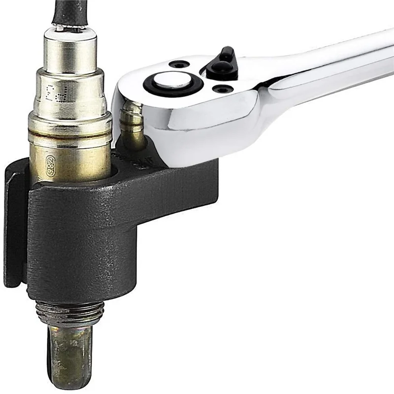 5Pcs/Set Oxygen Sensor Wrench Kit Oxygen Sensor Tool For Auto O2 Socket Removal Install Offset Vacuum Sensor Socket Thread Tool