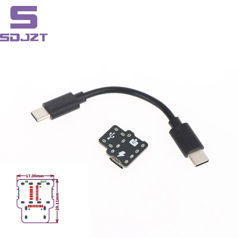 Hot Sale.Type C Power Splitter 1 in 2 Out USB Module Plug and Play Dual Device Charging Adapter for Easy Use at Home or Work