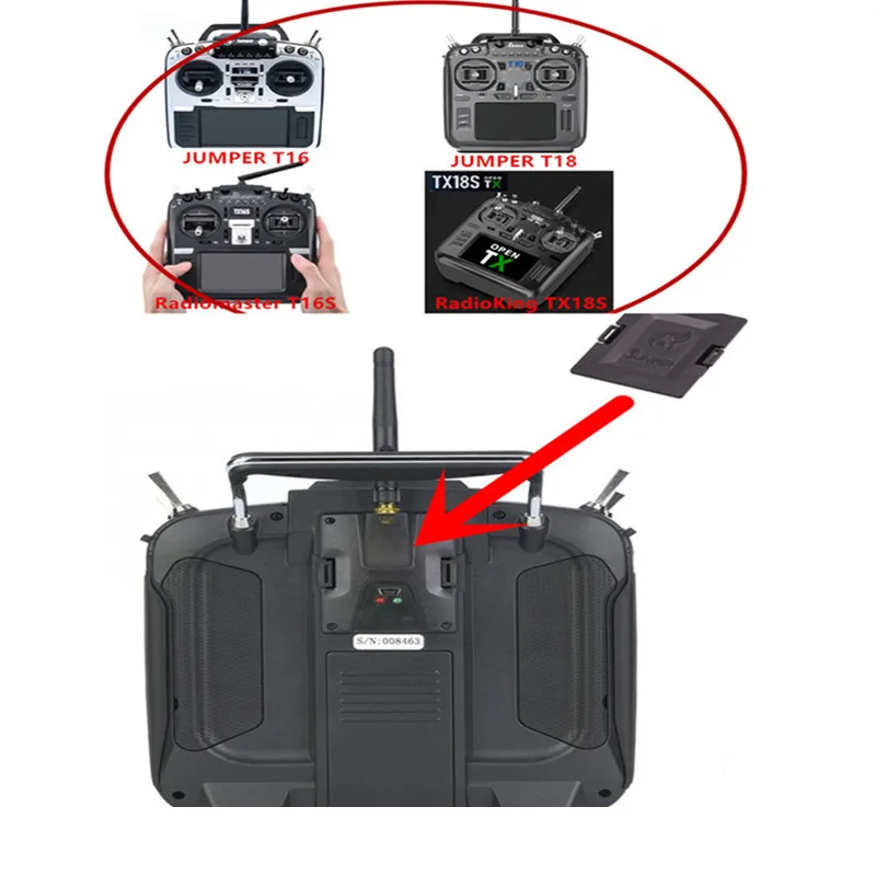 Module Case Cover for RadioMaster TX16S Jumper T16 T8 Radioking TX18S Radio Module Projects Open TX EdgeTX Transmitter