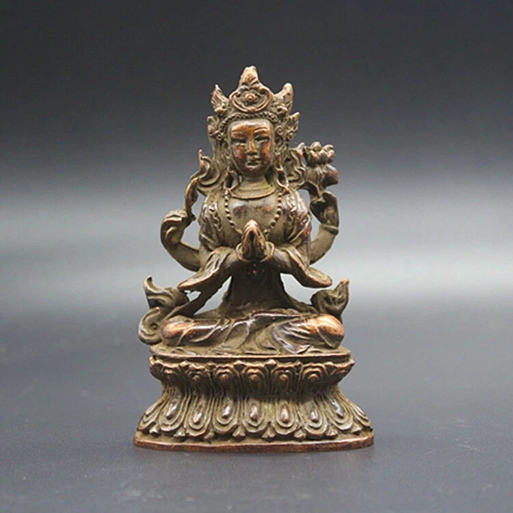 

Beautiful Old Tibet Tibetan Bronze Buddhism Bodhisattva Manjusri statue Exorcism