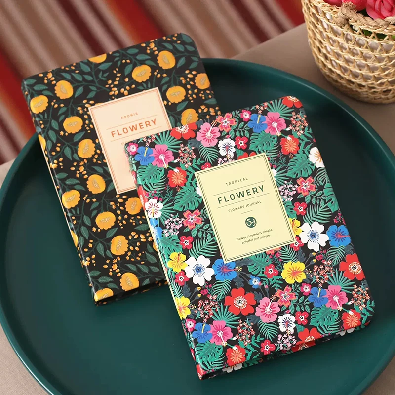 Kawaii Floral Plants Planner Notebook Ins Diary Journal Budget Study Planner Monthly Agenda Schedule Organizer Korean Stationery