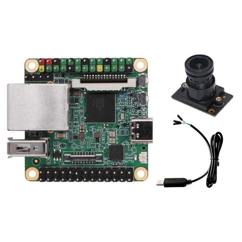 

FULL-Milk-V Duo S 512M-WIFI Development Board+STC Downloader+2MP Cam RISC-V Linux Wifi6/BT5 100Mbps Milk-V Duo S 512MB SG2000