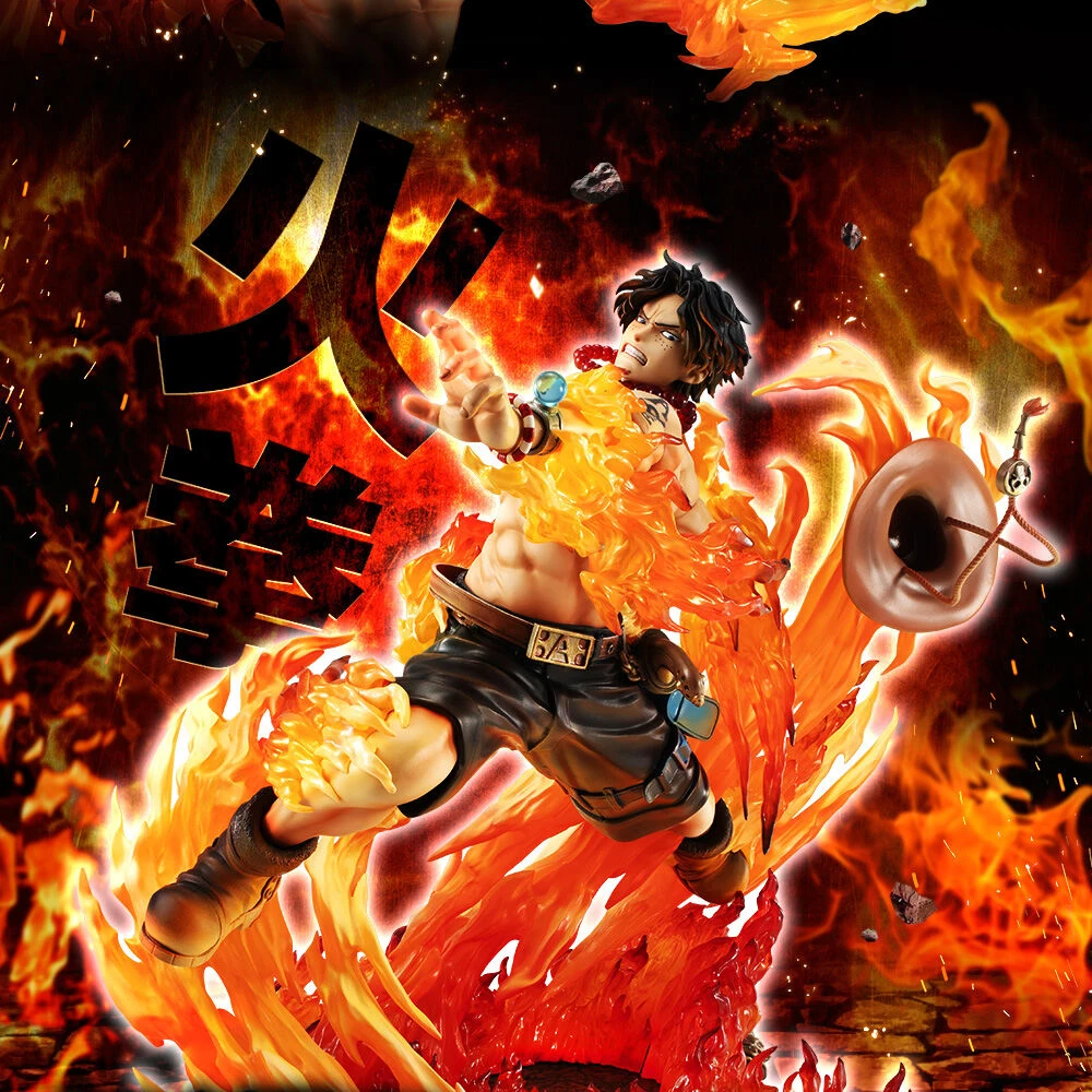 Figurka kolekcjonerska One Piece MegaHouse NEO-MAXIMUM Portrait Of Pirates Maximum PORTGAS.D.ACE, model akcji, lalka, prezent