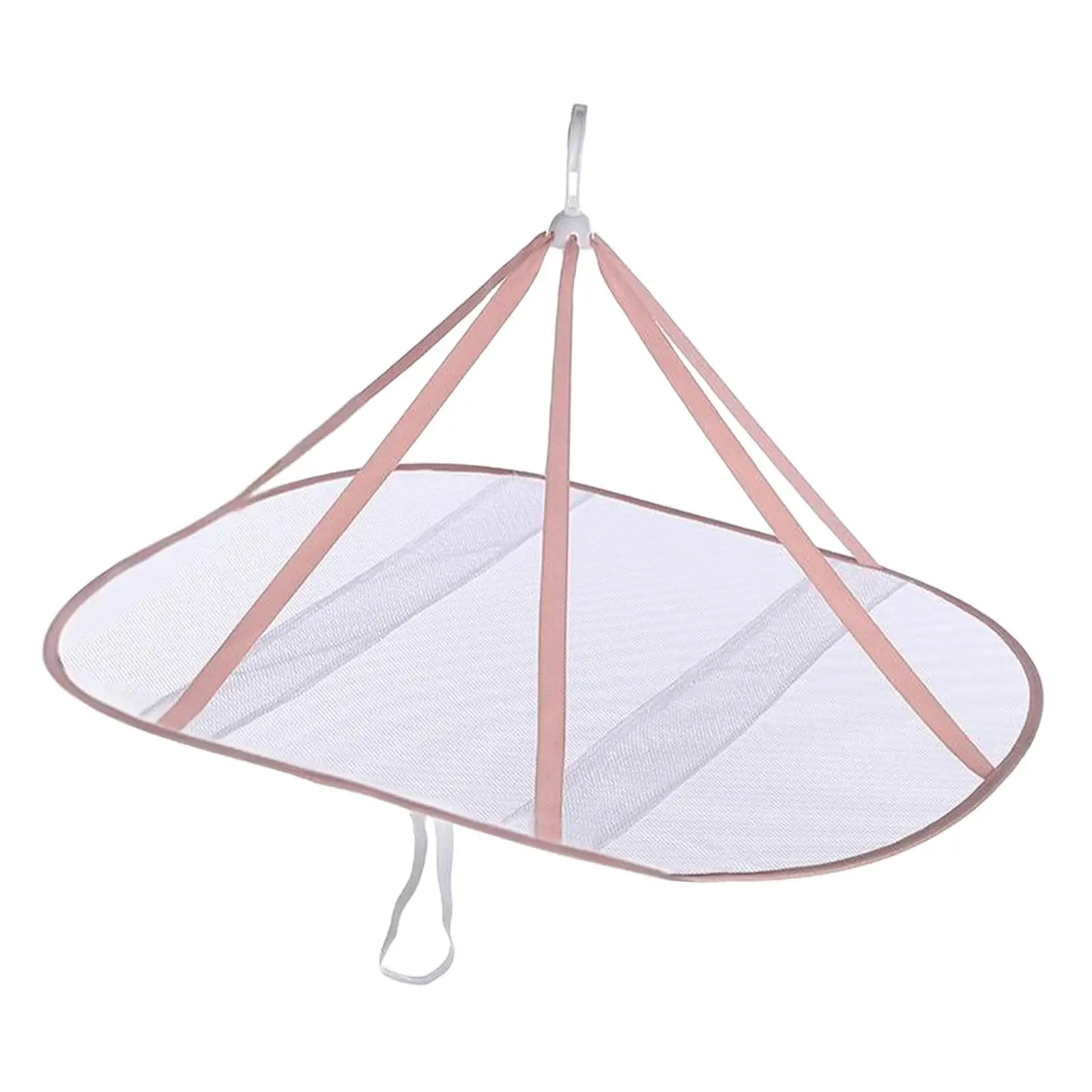 Sweater Rack Folding Mesh Clothes Dryer Rack Laundry Hook Polyester Design Suitable for Living Room Small Home