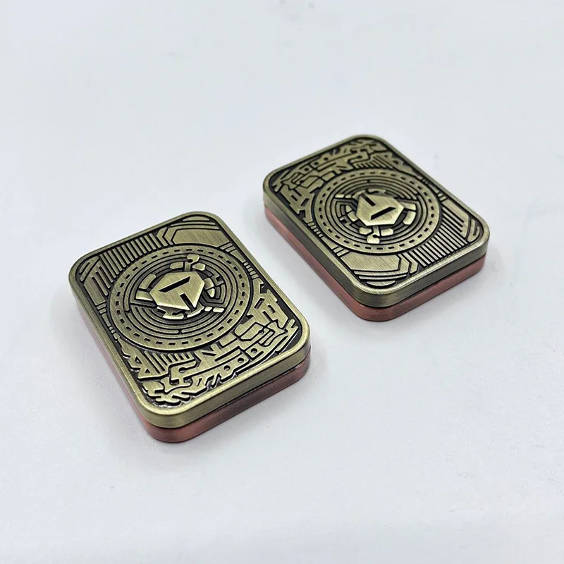 NDEDC Knight Sound Coin Clicker Seitlich Drückbares Mechanisches Metall-Fingerspielzeug Desktop-Dekompressionsspielzeug