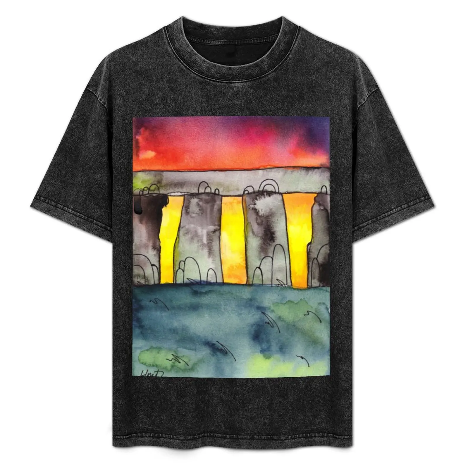 Stonehenge at Sunrise T-Shirt kawaii clothes valentines clothes t shirt for men