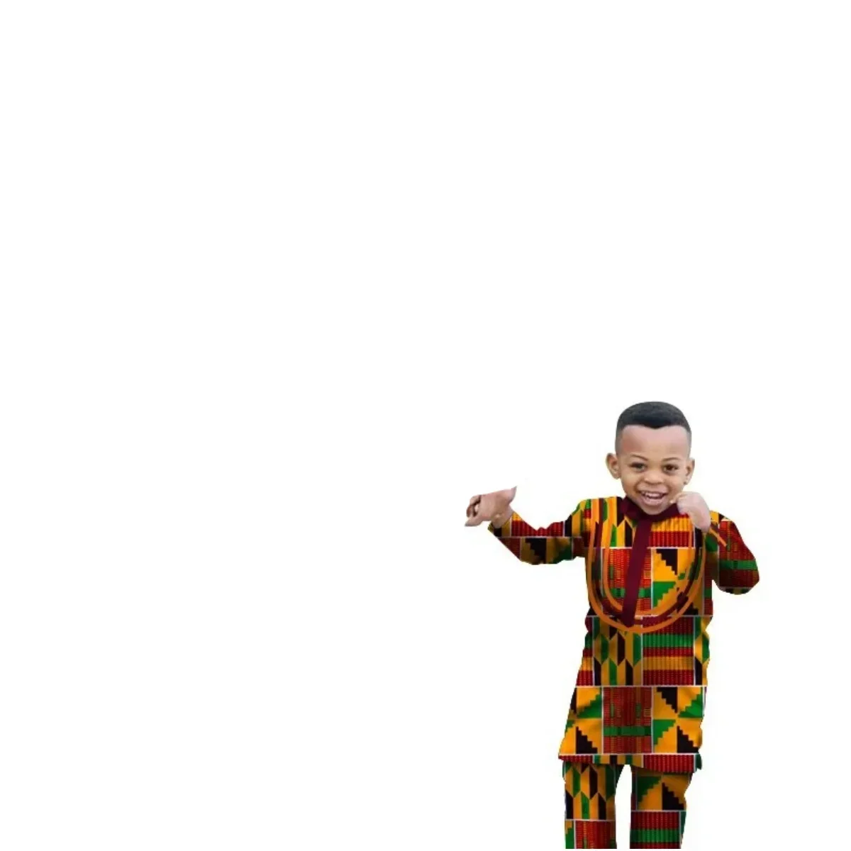 African Parent-child Clothing Long Sleeve Slim Fits Dashiki Outfits for Father Boys Fashion Men African Clothes Sets Wyq340