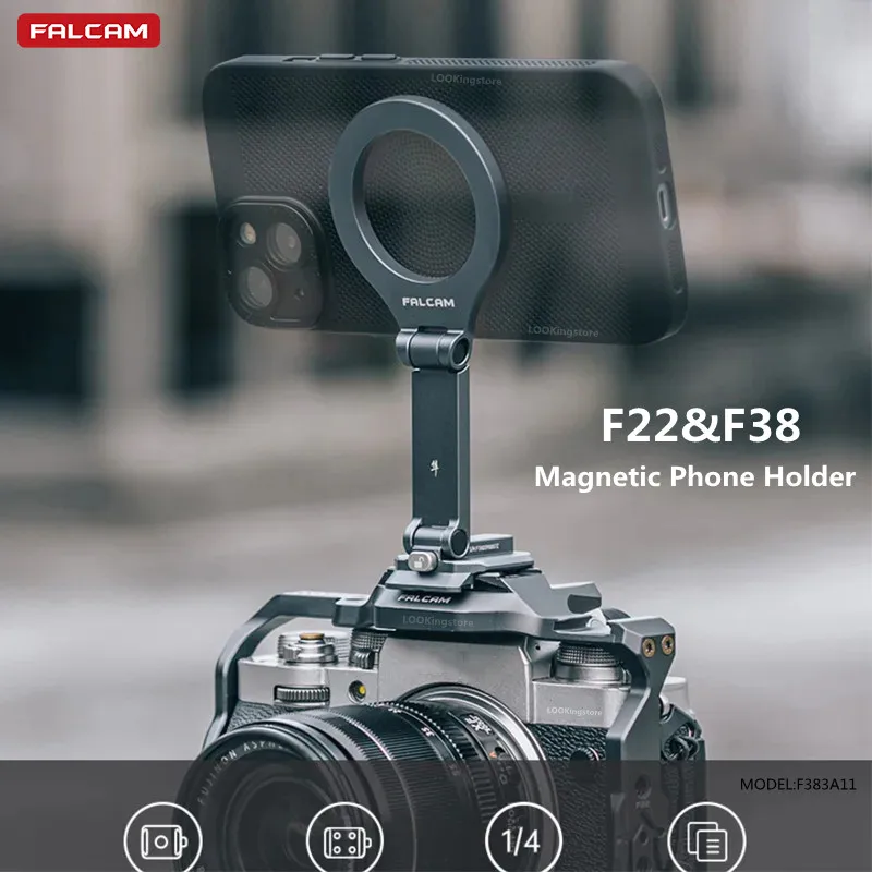 FALCAM F22&F38 F383A11 Magnetic Phone Holder For Camera Cage Tripod Car Magnetic&Clip Cell Phone Holder for Universal Smartphone