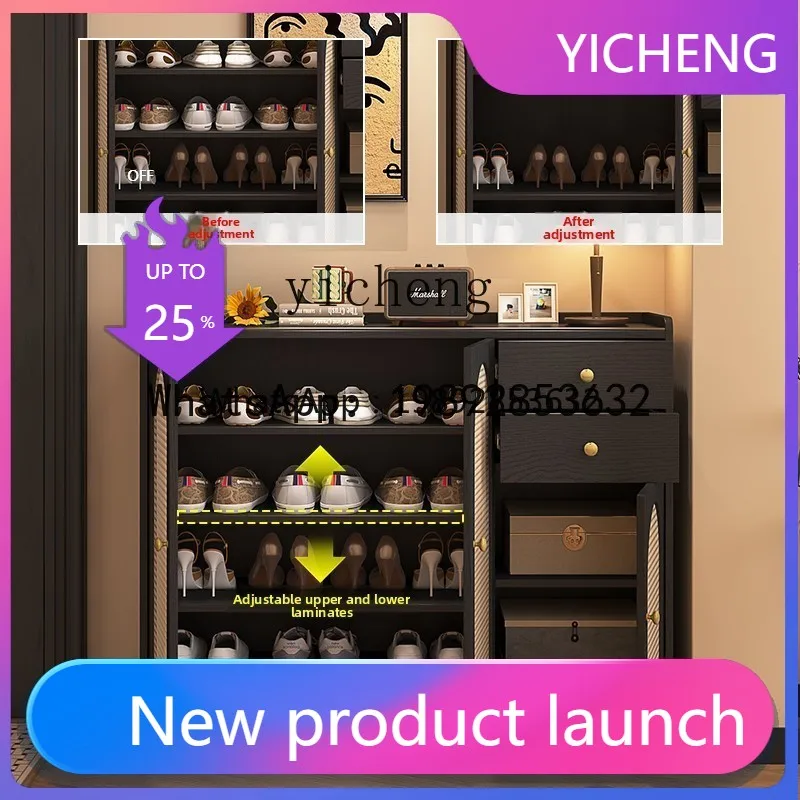 

ZZ3 living room entry shoe cabinet integrated against the wall antique entrance table into the door retro rattan door locker