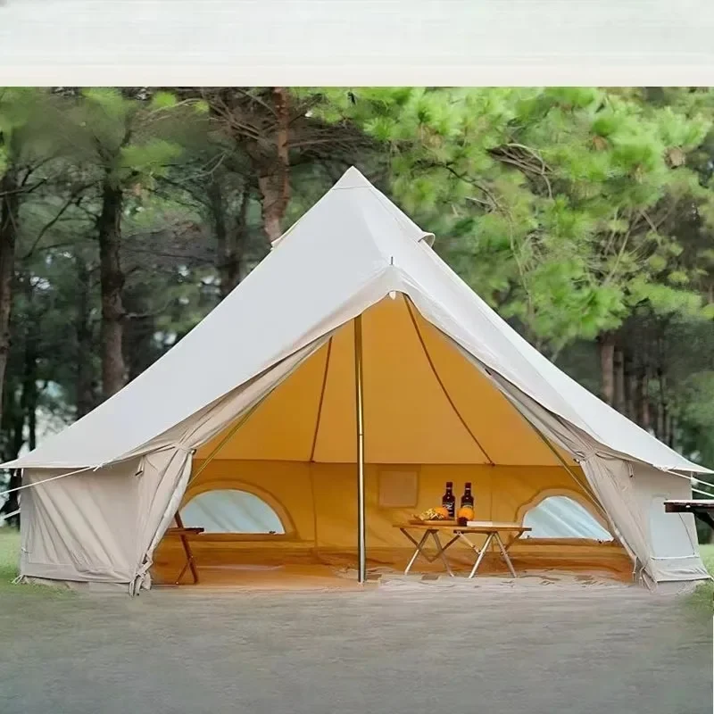 Outdoor pyramid tent camping travel accommodation picnic Indian tent