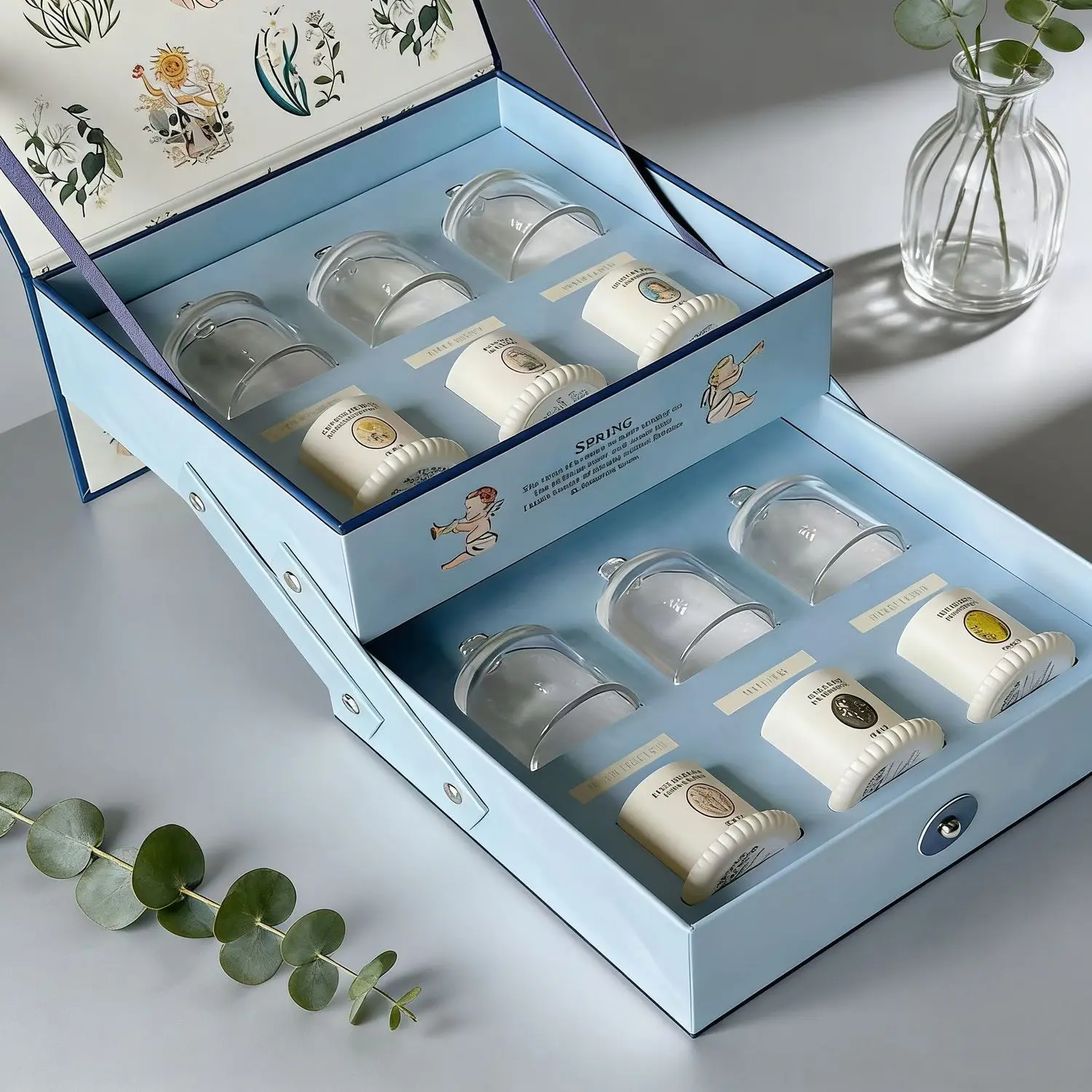 Plant extract essential oil bell jar fragrance gift set - scented candles, perfect for gifting to your girlfriend on holidays
