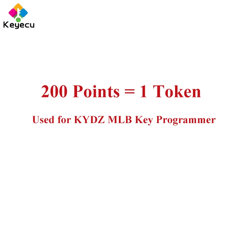 KEYECU 200 Points ( 1 Token = 200 Points ) for KYDZ MLB Key Programmer