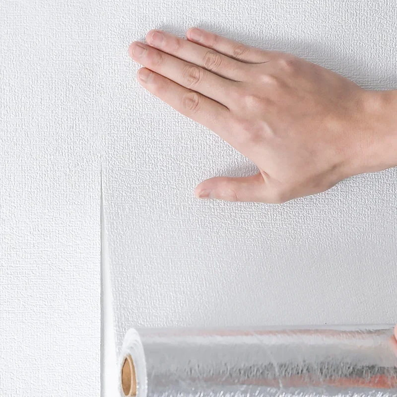 DIY Linen 3D Foam Self-adhesive PVC Solid Color Thickened Waterproof Background Wall Renovation Wallpaper Wall Stickers