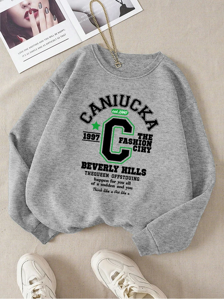 Funny Letter Phrase Printing Mens Sweatshirt Casual Loose Sportswear Simple Fleece Warm Hoodies Street Crewneck Autumn Clothes