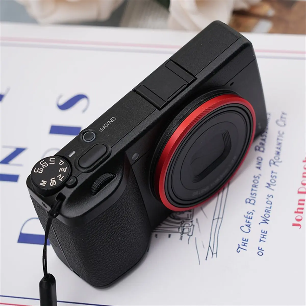 A003 For GR4 SLR Camera Lens Ring Front Lens Ring Metal Decorative Ring Decoration Lens Ring for Ricoh4 Black