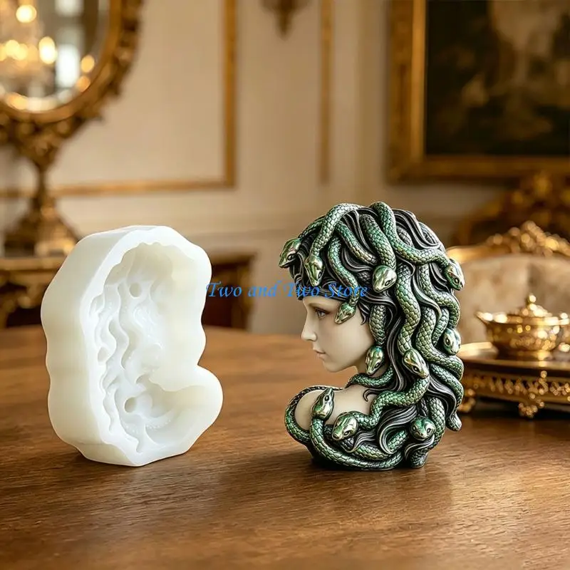 HX6F High Temperature Resistant Medusa Silicone Mold For Creative DIY Gifts