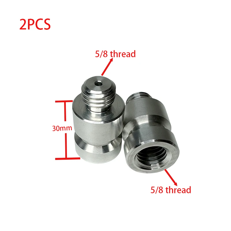 2PCS Prism Adapter 30mm 5/8 x11 Thread Aluminum Alloy Thread For GPS RTK Prism Connector Carbon Fiber Rod Accessories