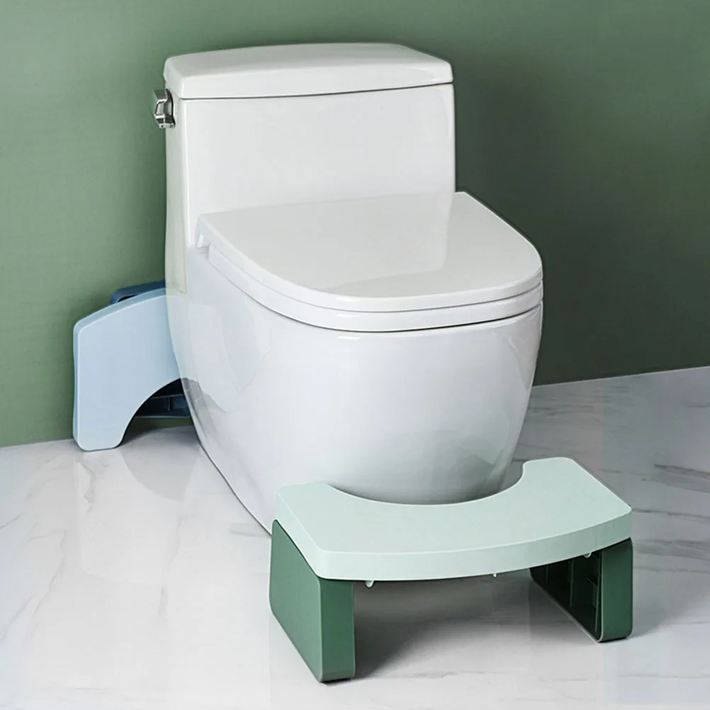 

1pc Anti-Slip Thicken Pp Material Space-Saving Bathroom Footstool For Stable Home Supply Potty Chair Toilet Seat