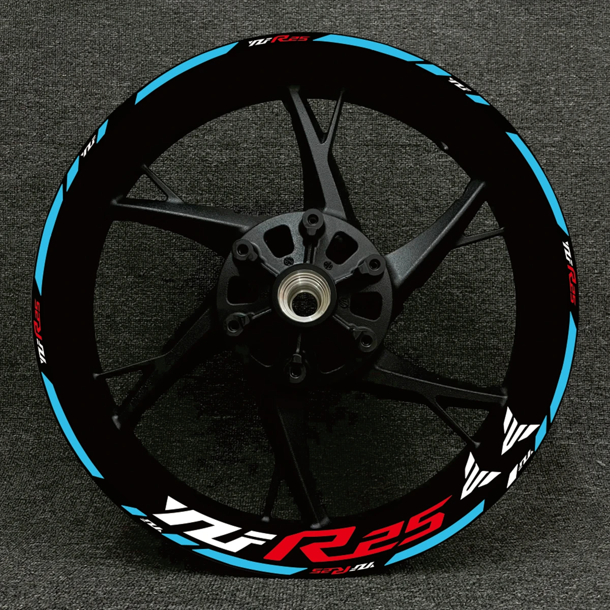 Adesivo de Roda Reflexiva para Motocicleta, Decalques, Fita Rim Stripe, Dentro do Hub, R25, 15, MT03, MT07, MT09, YZF, R1, R3, R6, FZ07, Acessórios