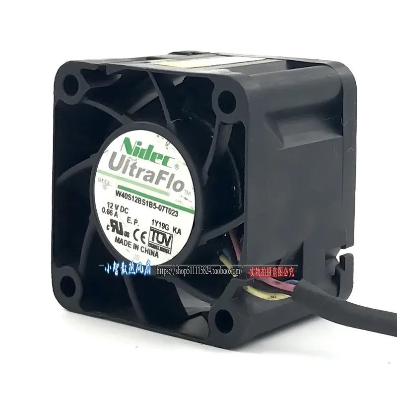 ORIGINAL W40S12BS1B5-07T023 12V 0.66A 4028 40*40*28mm KIPAS PENDINGIN RADIATOR BARU