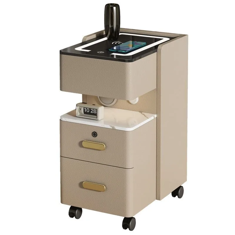 Bedroom storage multi-functional bedside smart, modern simple bedside table
