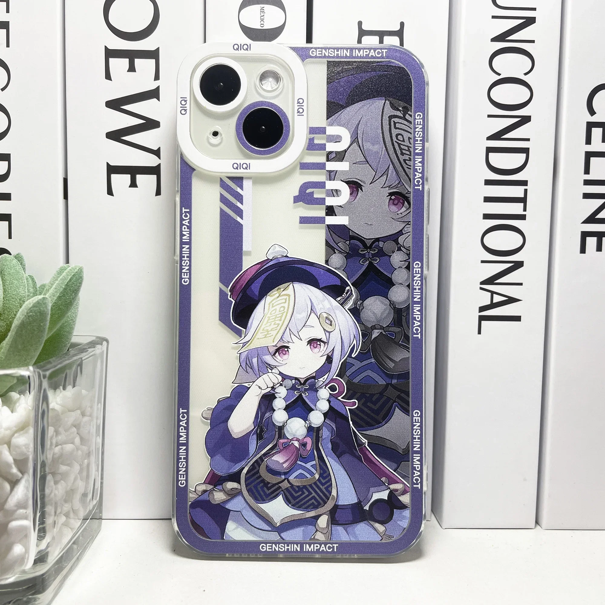 Genshin Impact Noelle Qiqi Raiden Rosaria Kokomi Shenhe Heizou Phone Case For iPhone 16 15 Pro Max 14 Plus 13 Mini 12 11 Cover