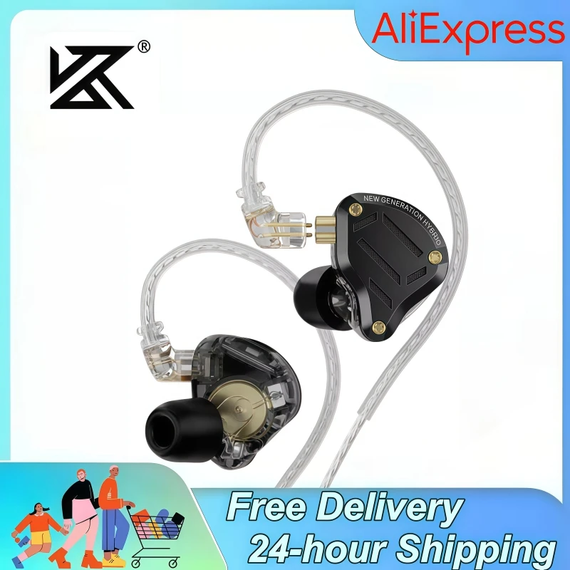 

KZ ZS10 Pro 2 HIFI проводные наушники с металлическими басами 4-уровневый тюнинговый переключатель наушники спортивный монитор гарнитура с шумоподавлением