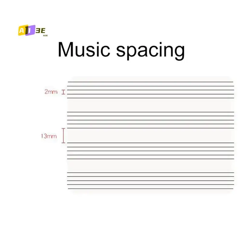 A13E-4X Fünf-Linien-Notizbuch mit Musiknoten, Musik-Tab, Stabstab-Notizbuch