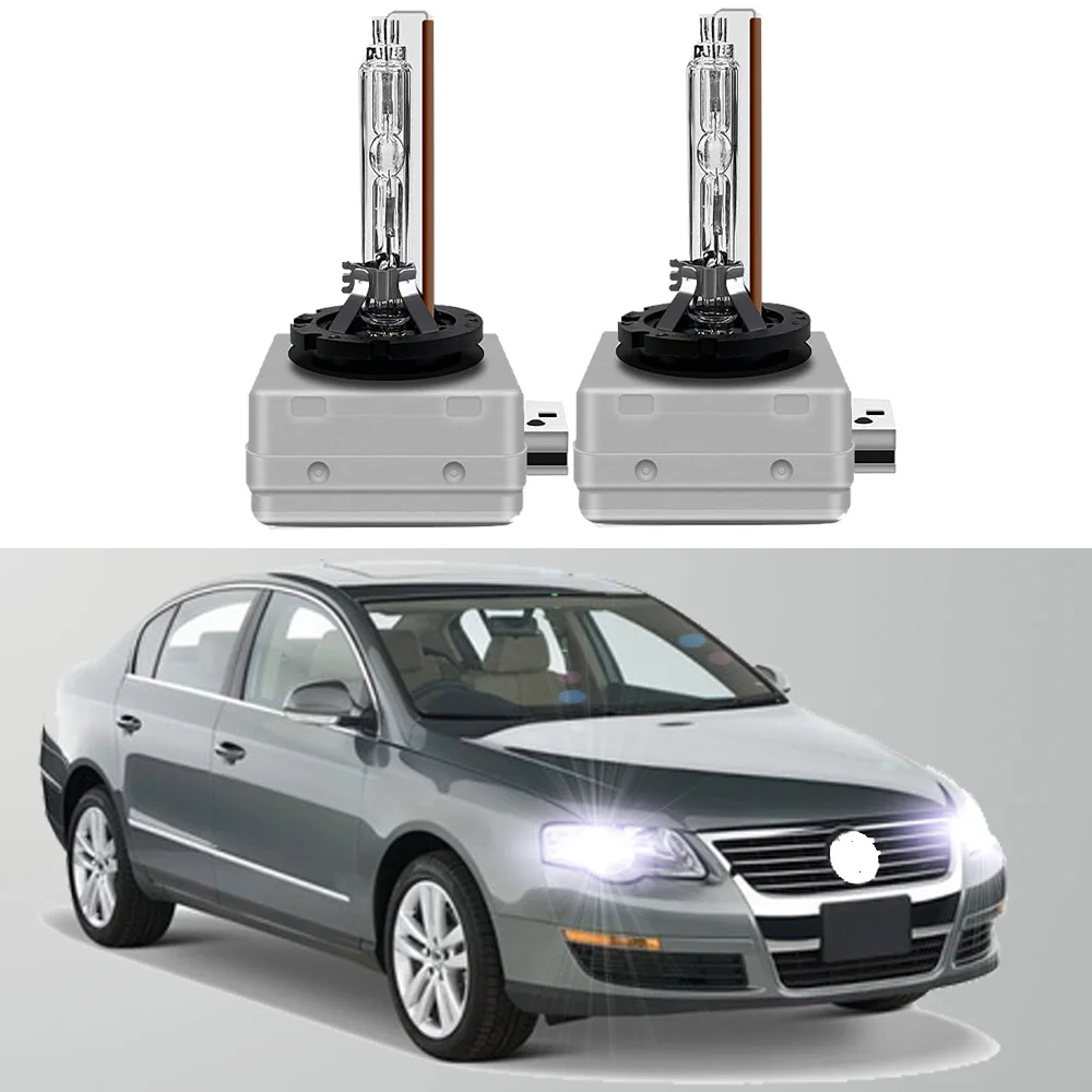 Dla VW Passat B6 3C2 2005-2007 2008 2009 2010 6000K HID Xenon żarówka do przedniego reflektora wysoka martwa wiązka (tylko fit oryginalną żarówką to Xenon)