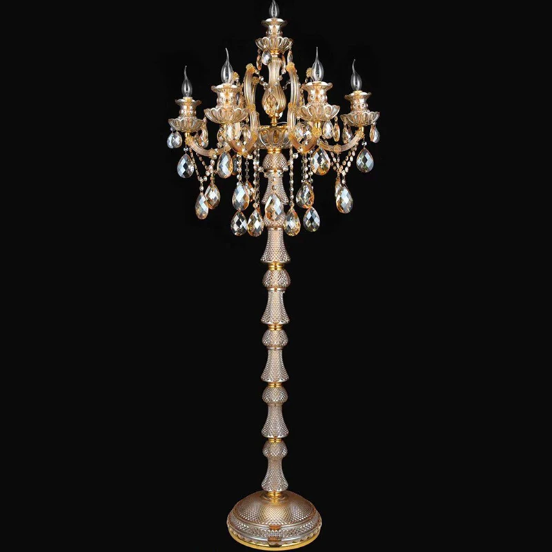 

Современный роскошный стеклянный торшер на заказ Мария Тереза хрустальный светильник для гостиной, отеля, ресторана, стоящее освещение