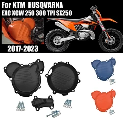 Motorcycle Engine Clutch Guard Water Pump Cover Ignition Protector For Husqvarna TE250 TE300 TC250 TE250i TE300i EXC 2017-2019